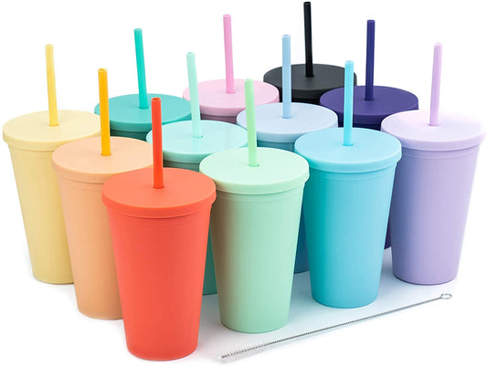 Pastel Acrylic Cups